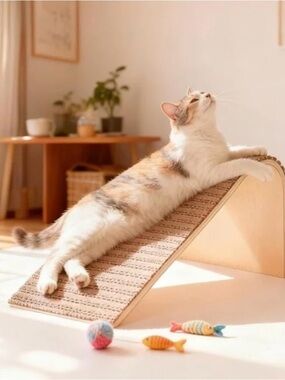 Cat Scratching Ramp in Beige - Brand: